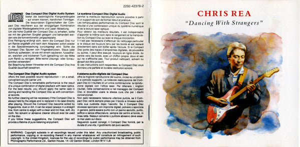 Chris Rea : Dancing With Strangers (CD, Album, RE)