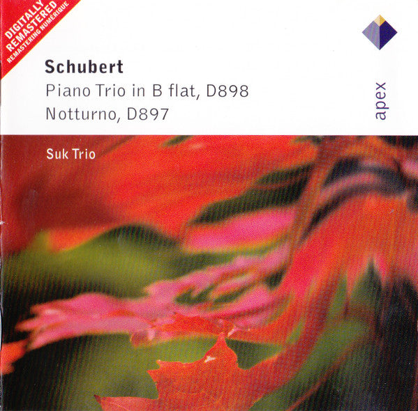 Suk Trio, Franz Schubert : Piano Trio In B Flat, D898 / Notturno, D897 (CD, RM)