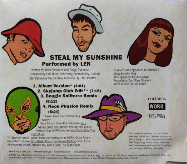Len : Steal My Sunshine (CD, Maxi)