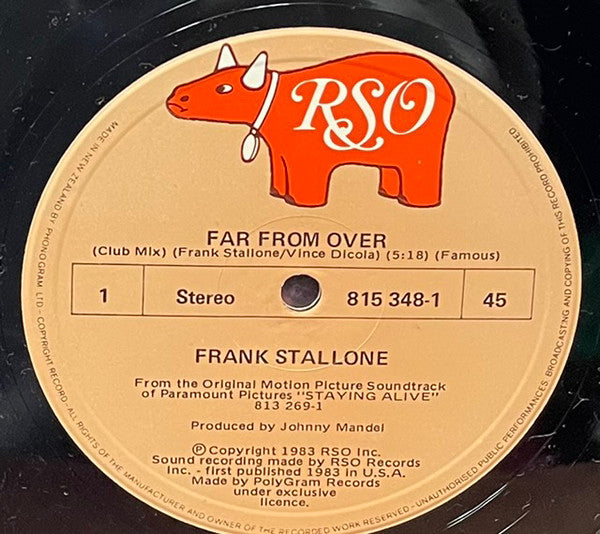 Frank Stallone : Far From Over (12", Maxi)