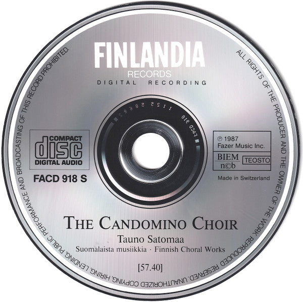 Candomino Choir, Tauno Satomaa : Finnish Choral Works (CD, Album)