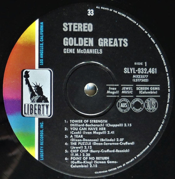 Gene McDaniels* : Golden Greats (LP, Comp)