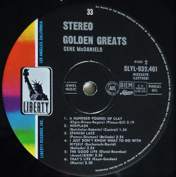Gene McDaniels* : Golden Greats (LP, Comp)