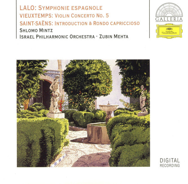 Lalo* / Vieuxtemps* / Saint-Saëns* - Shlomo Mintz · Israel Philharmonic Orchestra · Zubin Mehta : Symphonie Espagnole / Violin Concerto No. 5 / Introduction & Rondo Capriccioso (CD, Album, RE)