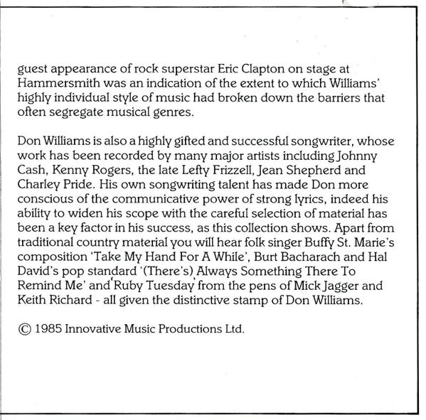 The Pozo Seco Singers* Featuring Don Williams (2) : The Pozo Seco Singers Featuring Don Williams (CD, Comp)
