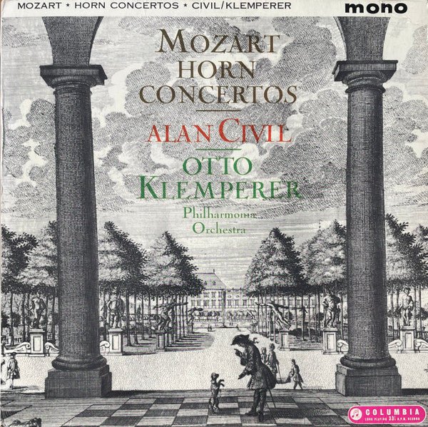 Wolfgang Amadeus Mozart, Alan Civil, Otto Klemperer, Philharmonia Orchestra : Horn Concertos (LP, Mono)