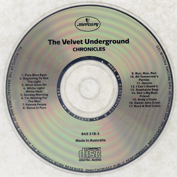 The Velvet Underground : Chronicles (CD, Comp)