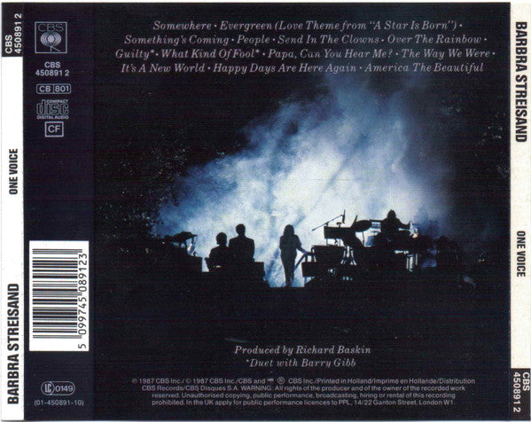 Barbra Streisand : One Voice (CD, Album)