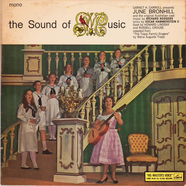 Richard Rodgers, Oscar Hammerstein II, June Bronhill, Original Australian Cast* : The Sound Of Music (LP, Album, Mono)