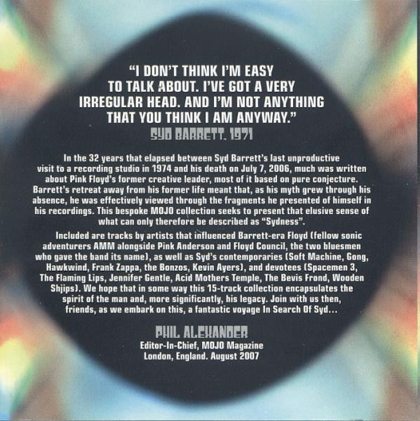 Various : In Search Of Syd (Mojo Presents 15 Mind-Bending Freak-Outs!) (CD, Comp)