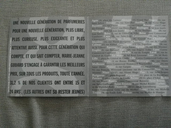 Various : Un Cd Avec la Beauté - Parfumerie Marie Jeanne Godard (CD, MiniAlbum, Comp, Promo)