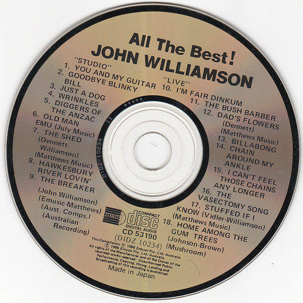 John Williamson : All The Best! (CD, Comp)