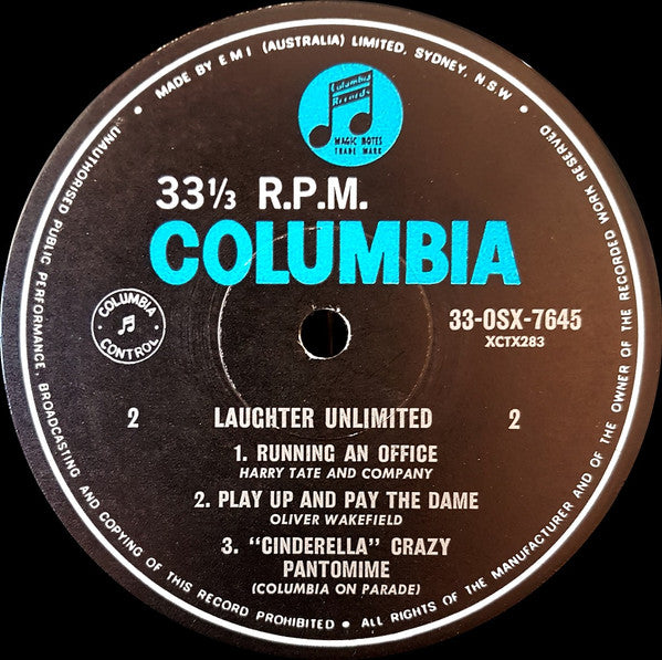 Various : Laughter Unlimited (LP, Comp, Mono)