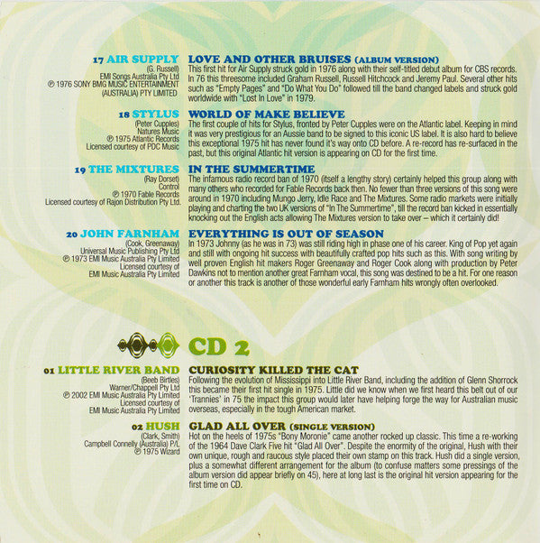Various : Get That Jive (Australian Pop Of The 70s) (2xCD, Comp)