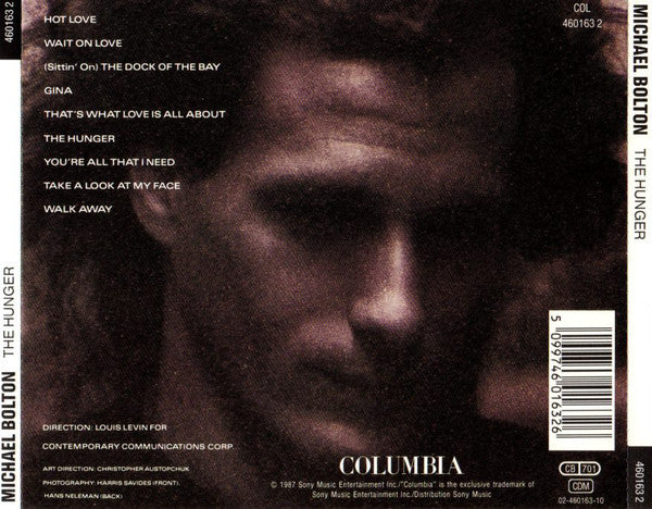 Michael Bolton : The Hunger (CD, Album, RP)