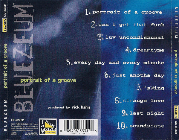 Bluezeum : Portrait Of A Groove (CD, Album)