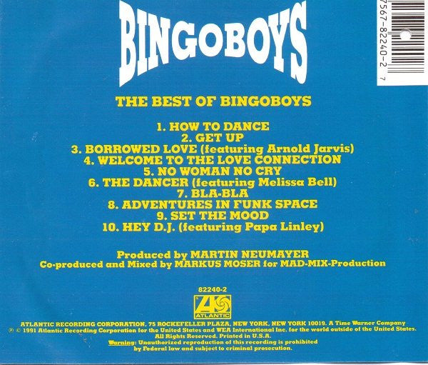Bingoboys Featuring Princessa (2) And Two Deadly Elements : The Best Of Bingoboys (CD, Album)