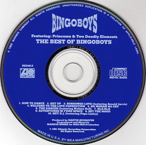 Bingoboys Featuring Princessa (2) And Two Deadly Elements : The Best Of Bingoboys (CD, Album)