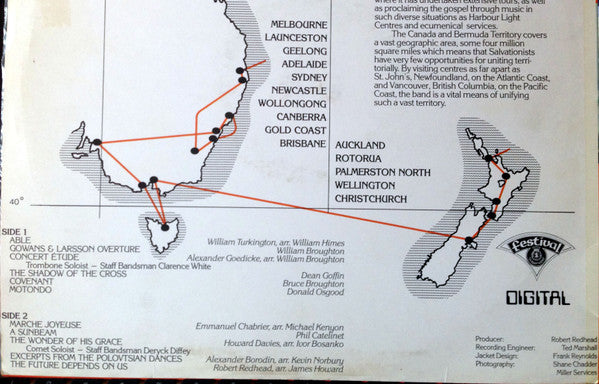 The Canadian Staff Band Of The Salvation Army : Tour Of New Zealand And Australia (LP, Album, Dig)