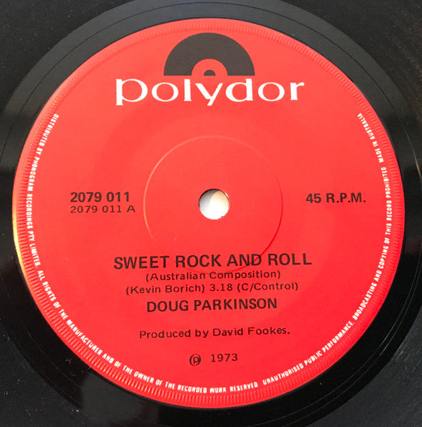 Doug Parkinson : Sweet Rock And Roll (7", Single)