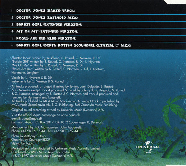Aqua : Doctor Jones (CD, Single, Sli)