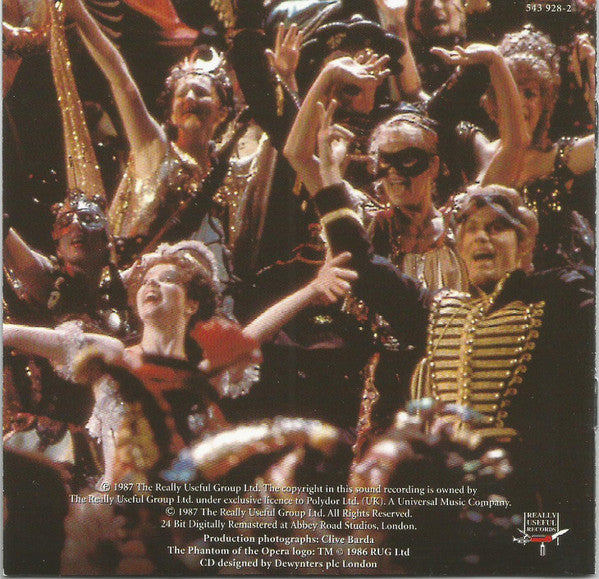 Andrew Lloyd Webber : The Phantom Of The Opera (2xCD, Album, RM)