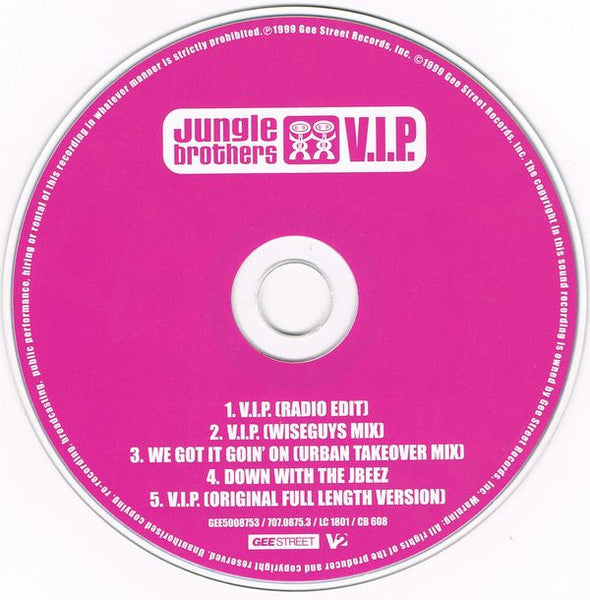 Jungle Brothers : V.I.P. (CD, Maxi)