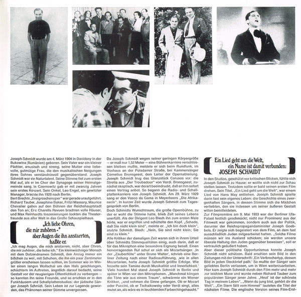 Joseph Schmidt : Ein Lied Ging Um Die Welt (2xLP, Comp, Mono)