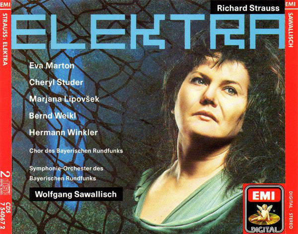 Richard Strauss - Eva Marton*, Cheryl Studer, Marjana Lipovšek, Bernd Weikl, Hermann Winkler, Chor Des Bayerischen Rundfunks, Symphonie-Orchester Des Bayerischen Rundfunks, Wolfgang Sawallisch : Elektra (2xCD, Album + Box, Sli)