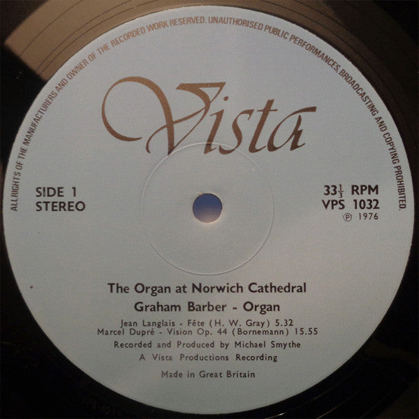 Graham Barber : The Organ Of Norwich Cathedral (LP)