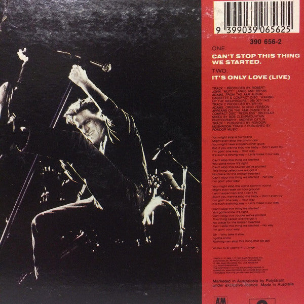 Bryan Adams : Can't Stop This Thing We Started (CD, Single)