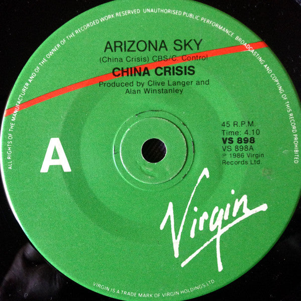 China Crisis : Arizona Sky (7", Single)