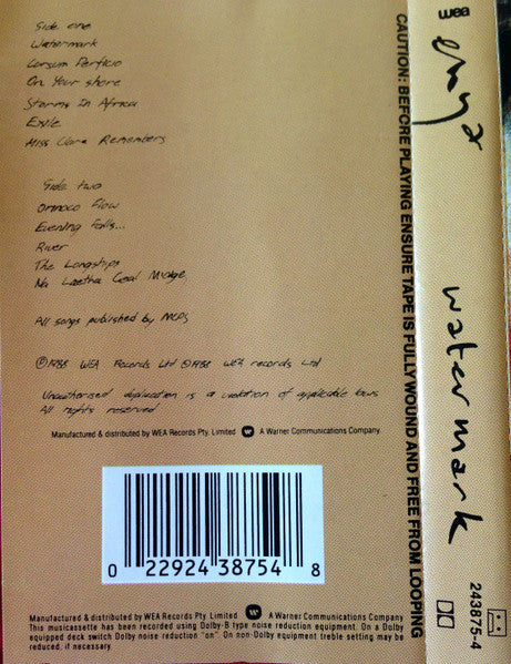Enya : Watermark (Cass, Album, Dol)