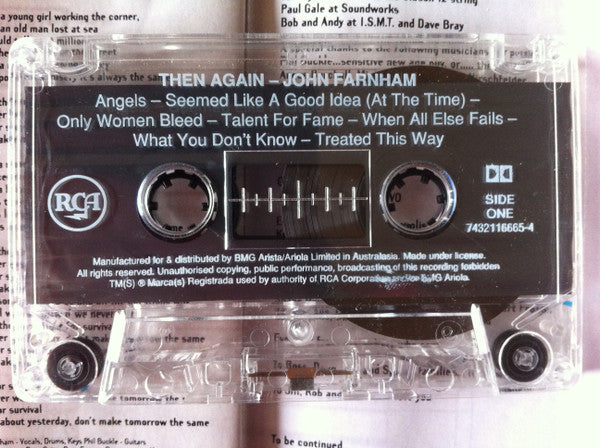 John Farnham : Then Again... (Cass, Album, Dol)