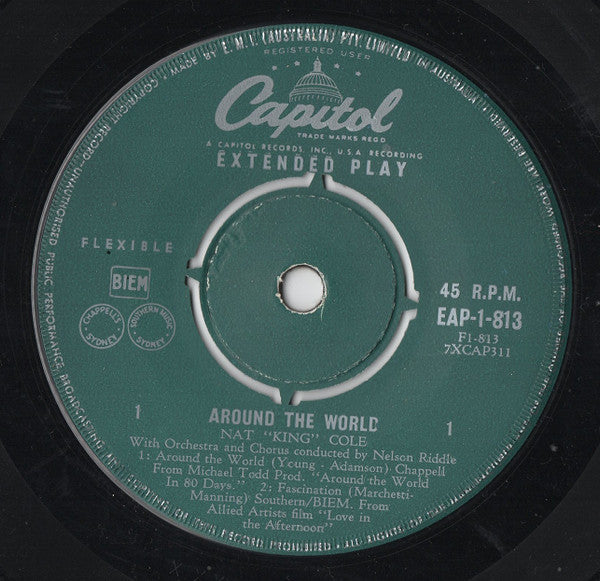 Nat King Cole With Nelson Riddle : Around The World (7", EP)