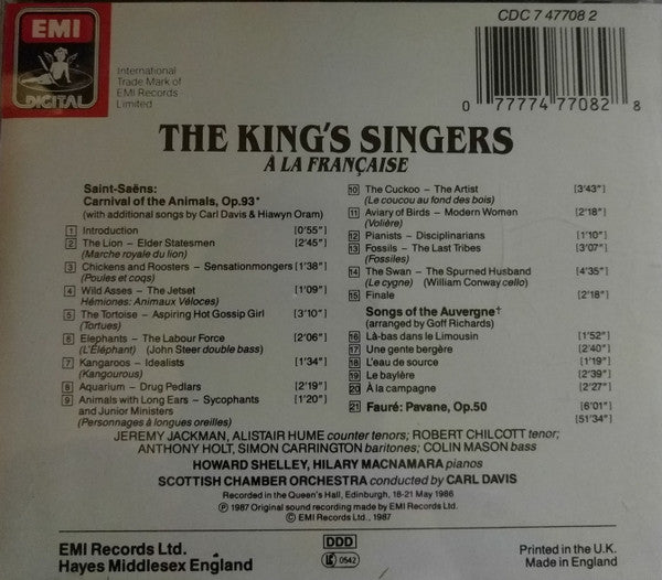 The King's Singers : À La Française (CD)