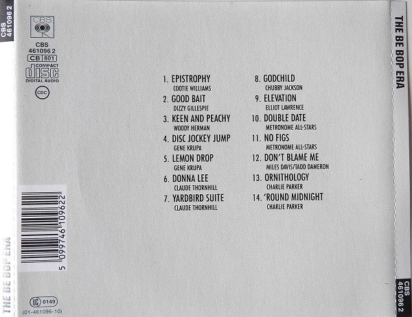 Various : The Bebop Era (CD, Comp, Mono, RM)