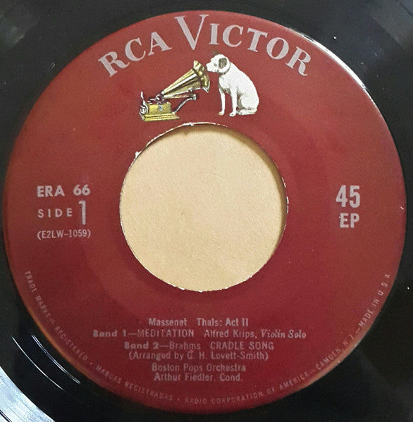 Boston Pops Orchestra, Arthur Fiedler : Golden Melodies (7", EP, Mono, RP)