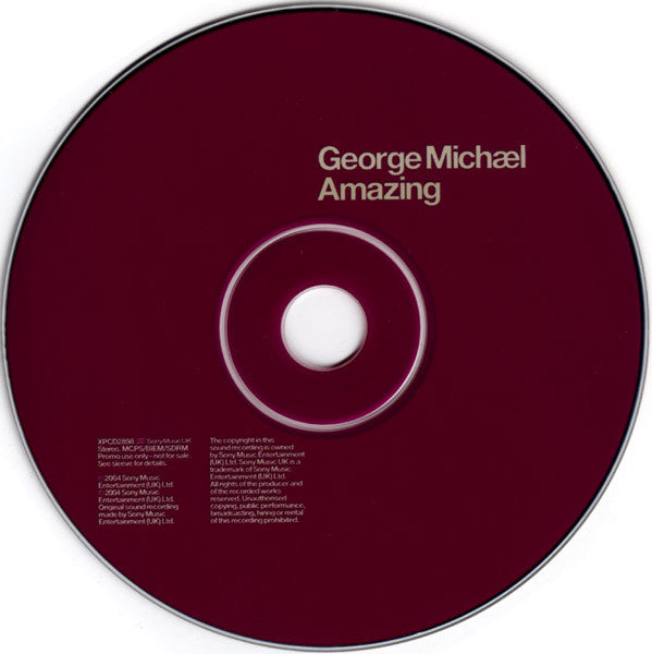George Michael : Amazing (CD, Single, Promo, J-c)