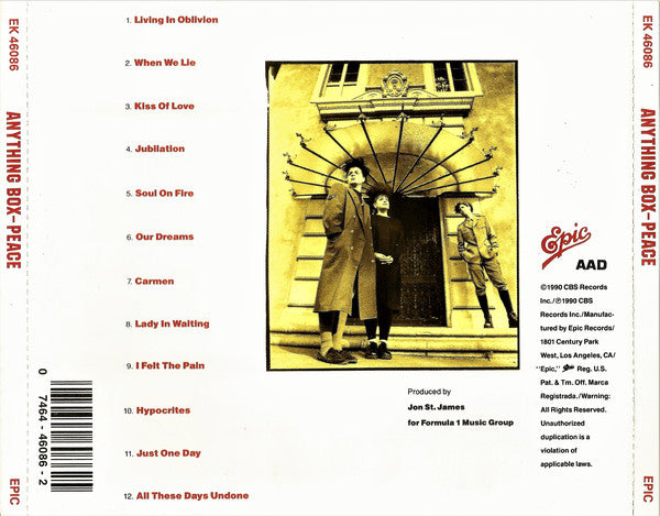 Anything Box : Peace (CD, Album, RP)