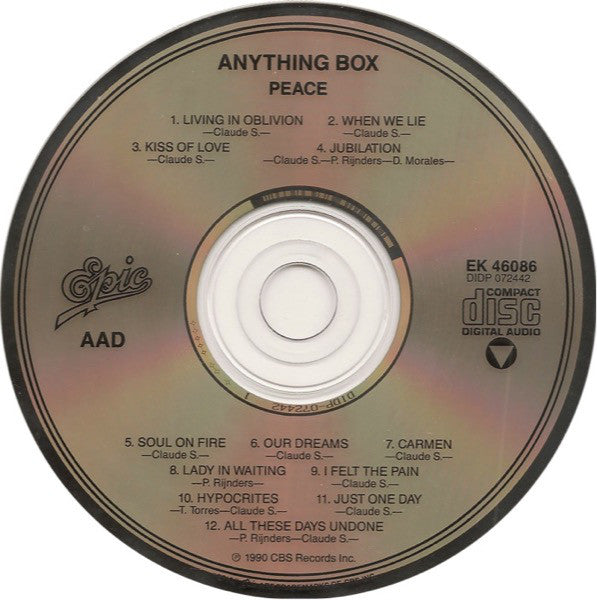 Anything Box : Peace (CD, Album, RP)