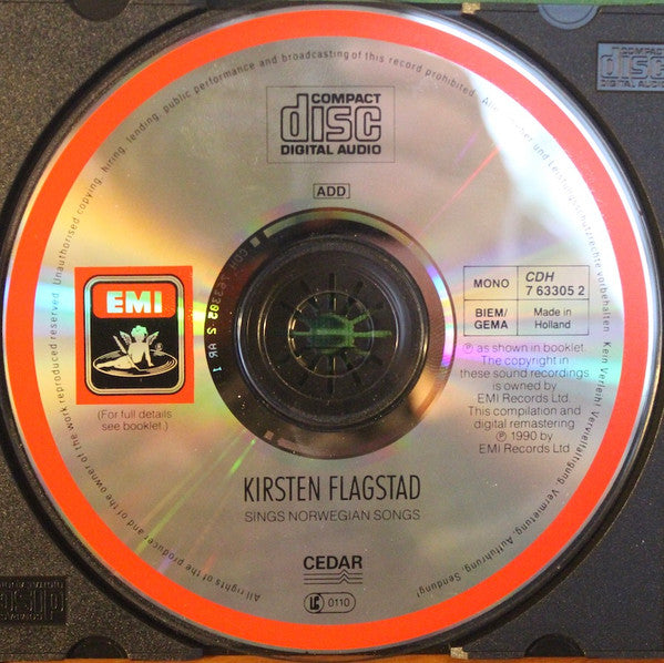 Kirsten Flagstad : Norwegian Songs (CD, Album, Comp, Mono, RM)
