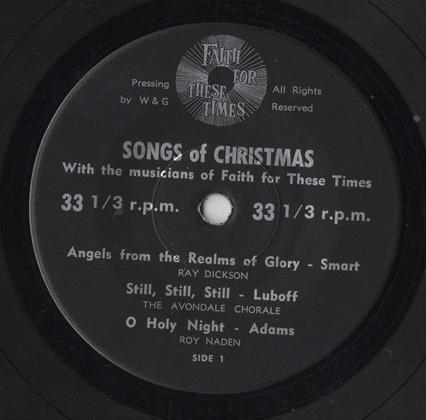 Faith For These Times Singers : Songs Of Christmas (7", EP)
