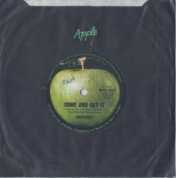 Badfinger : Come And Get It (7", Single)