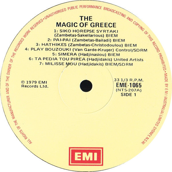 Various : The Magic Of Greece  (LP, Comp, Club)