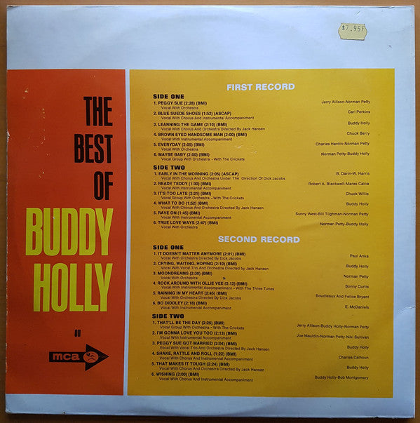 Buddy Holly With The Crickets (2) : The Best Of Buddy Holly (2xLP, Comp)