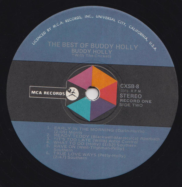 Buddy Holly With The Crickets (2) : The Best Of Buddy Holly (2xLP, Comp)