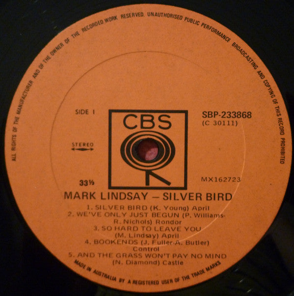 Mark Lindsay : Silverbird (LP, Album)