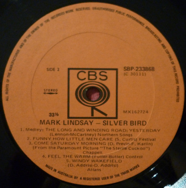 Mark Lindsay : Silverbird (LP, Album)
