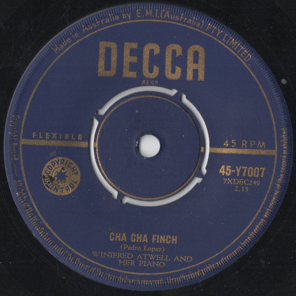 Winifred Atwell And Her Other Piano* : Let's Have An Aussie Party (7")